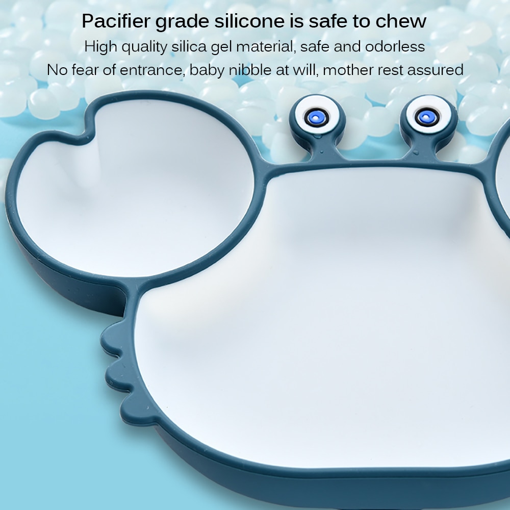 Baby Silicone Bowl with Crab Design